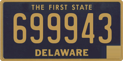 DE license plate 699943