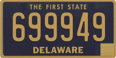DE license plate 699949