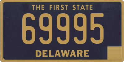 DE license plate 69995