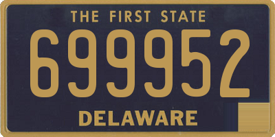 DE license plate 699952