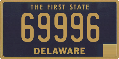 DE license plate 69996
