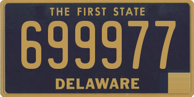 DE license plate 699977