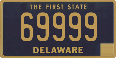 DE license plate 69999