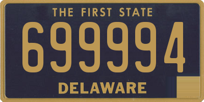 DE license plate 699994