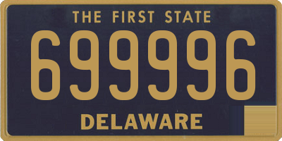 DE license plate 699996