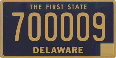 DE license plate 700009
