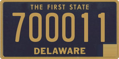 DE license plate 700011