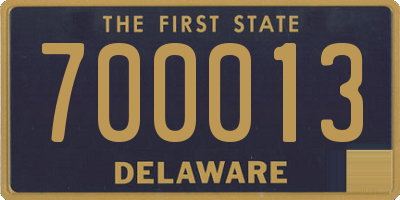 DE license plate 700013