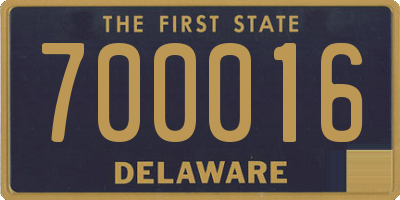 DE license plate 700016
