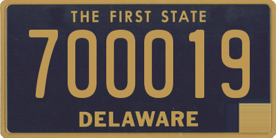 DE license plate 700019