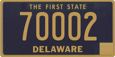 DE license plate 70002