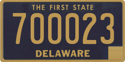 DE license plate 700023