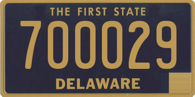 DE license plate 700029