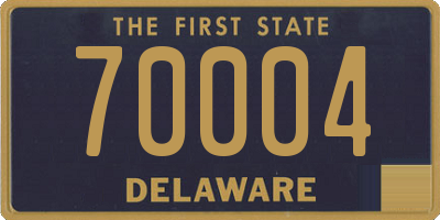 DE license plate 70004