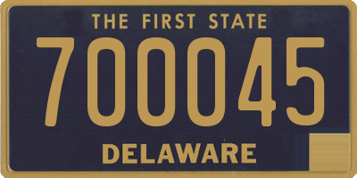 DE license plate 700045