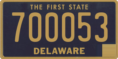 DE license plate 700053