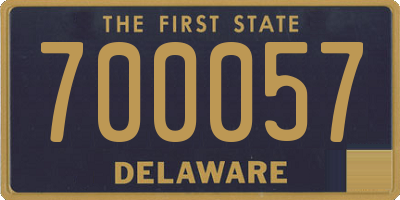 DE license plate 700057