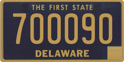 DE license plate 700090