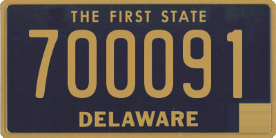 DE license plate 700091