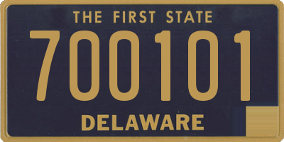DE license plate 700101