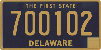 DE license plate 700102