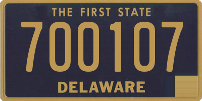 DE license plate 700107