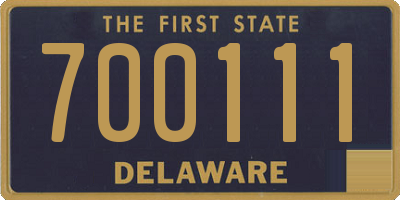 DE license plate 700111
