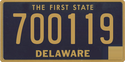 DE license plate 700119