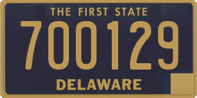 DE license plate 700129