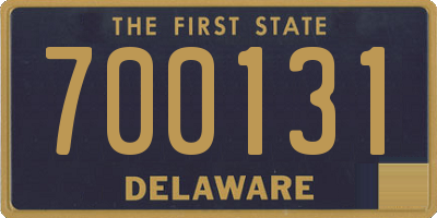 DE license plate 700131