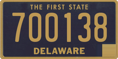 DE license plate 700138