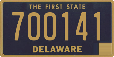 DE license plate 700141