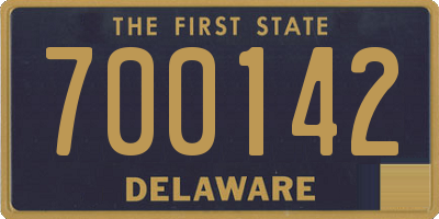 DE license plate 700142