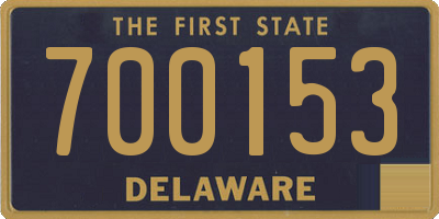 DE license plate 700153