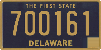 DE license plate 700161