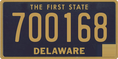 DE license plate 700168