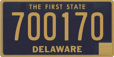 DE license plate 700170