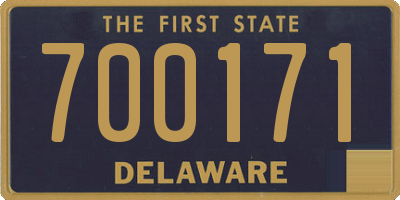 DE license plate 700171