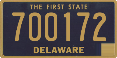 DE license plate 700172