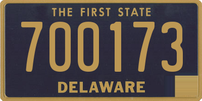DE license plate 700173