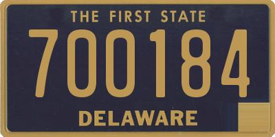 DE license plate 700184