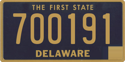 DE license plate 700191