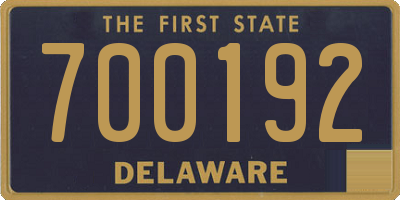 DE license plate 700192