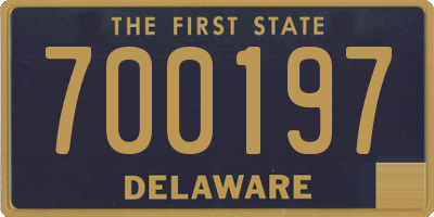 DE license plate 700197
