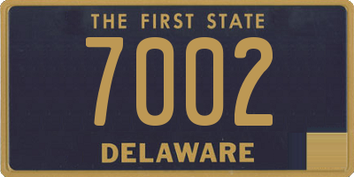 DE license plate 7002