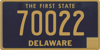 DE license plate 70022