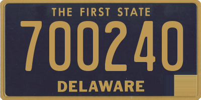 DE license plate 700240