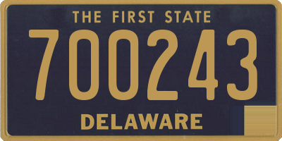 DE license plate 700243