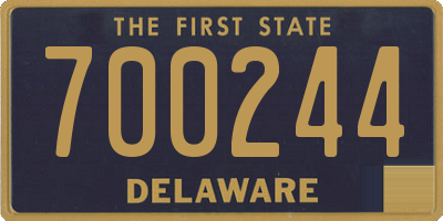 DE license plate 700244