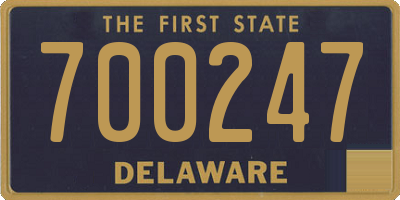 DE license plate 700247